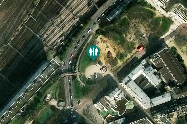 Satellite view of Rue Alain 29 Toilet