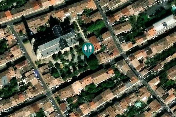 Satellite view of Place du Cardinal Donnet 9 Toilet
