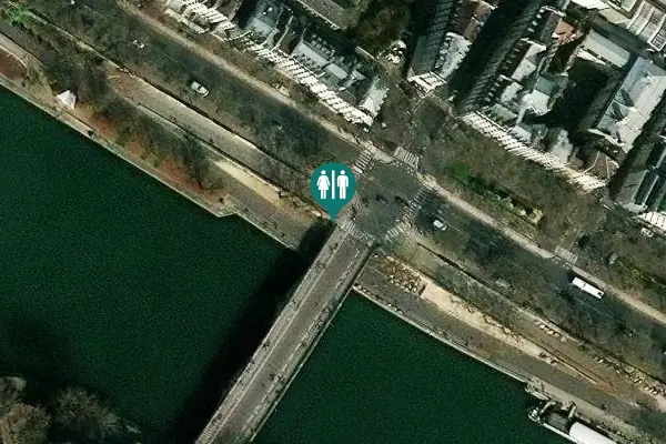 Satellite view of Parc Rives de Seine - Georges Pompidou Toilet