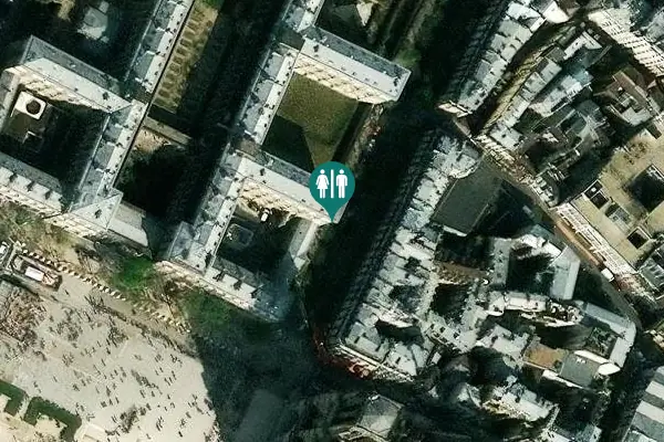Satellite view of Rue d'Arcole 19 Toilet