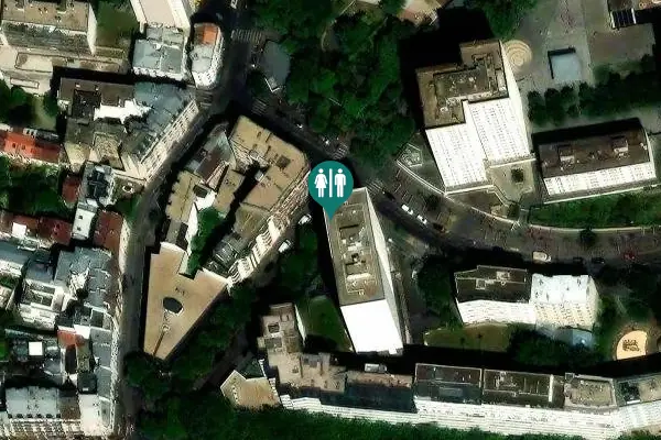 Satellite view of Rue du Pré Saint-Gervais 13 Toilet