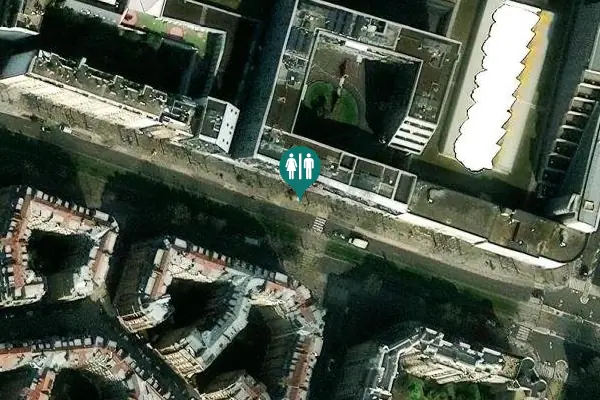 Satellite view of Boulevard Jourdan 70 Toilet