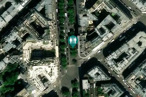 Satellite view of Accès Parking George V Toilet