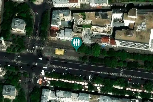Satellite view of Cours de Vincennes 9;11 Toilet
