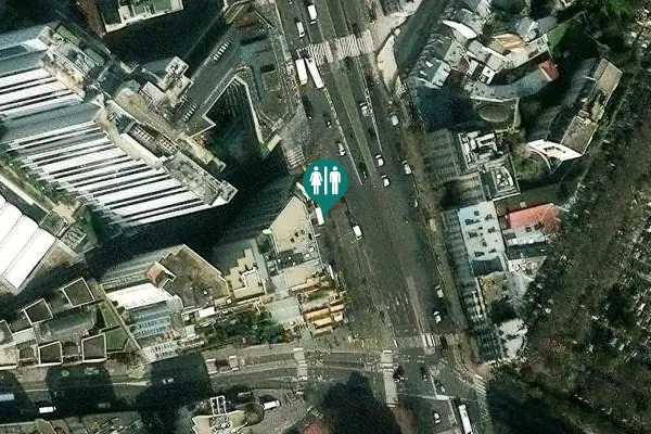 Satellite view of Avenue du Maine Toilet