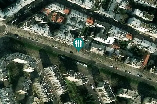 Satellite view of Boulevard Brune 159 Toilet