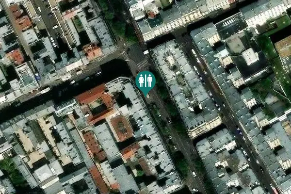Satellite view of Avenue Parmentier 133 Toilet