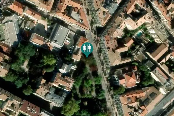 Satellite view of Rue Pagézy 2 bis Toilet