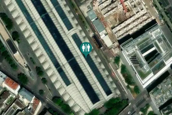 Satellite view of Parvis Alan Turing 5 Toilet