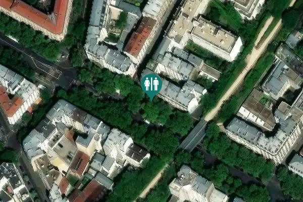 Satellite view of Avenue Daumesnil 259 bis Toilet