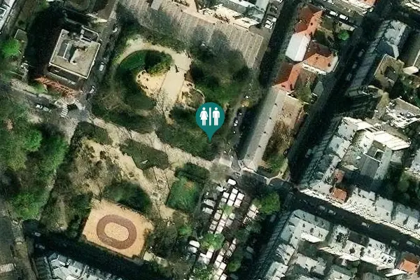 Satellite view of Allée Françoise d'Eaubonne Toilet