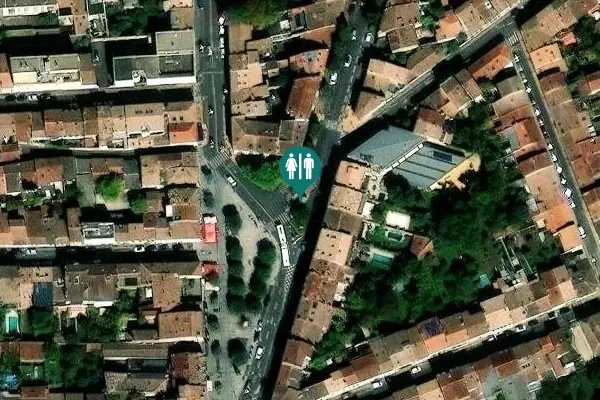 Satellite view of Cours de l'Yser 240 Toilet