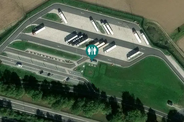 Satellite view of Koning Boudewijnsnelweg Toilet
