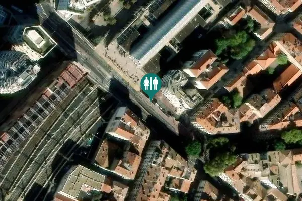 Satellite view of Place de Strasbourg 1 Toilet