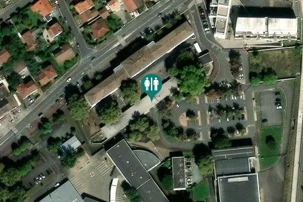 Satellite view of Avenue du Maréchal Leclerc 4 Toilet