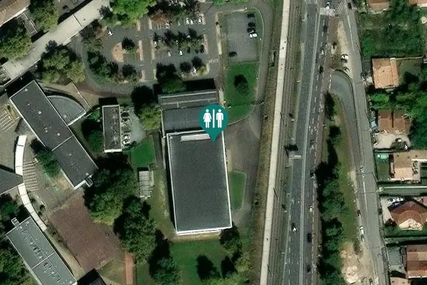 Satellite view of Allée du Commandant Moos 5 Toilet