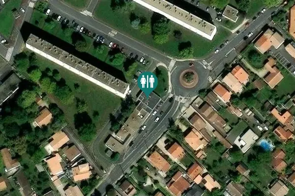 Satellite view of Chemin Gaston 33 Toilet