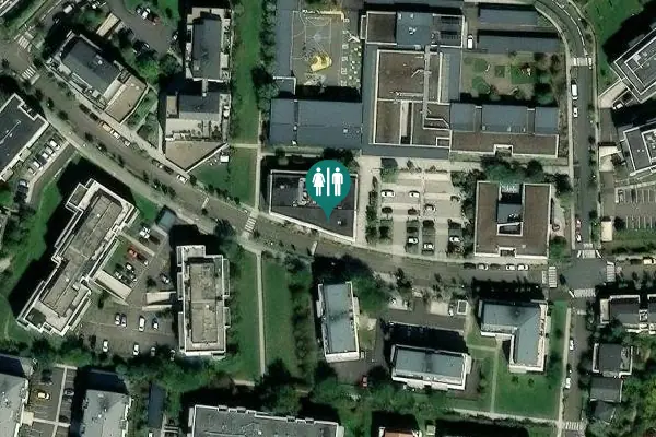 Satellite view of Rue Colette Besson 7 Toilet