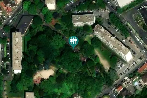 Satellite view of Rue Auber 81 Toilet