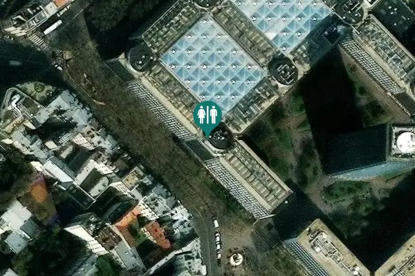 Satellite view of Parvis Guillaume de Champeaux Toilet