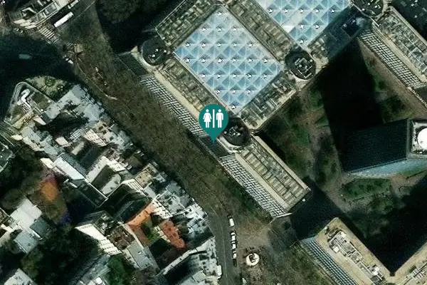 Satellite view of Parvis Guillaume de Champeaux Toilet