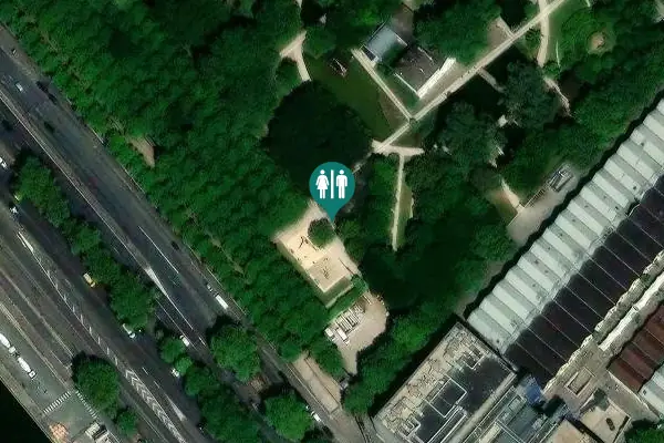 Satellite view of Allée des 116 victimes du vol AH 5017 du 24 juillet 2014 Toilet