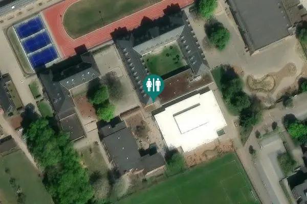 Satellite view of Naamsesteenweg 355 Toilet