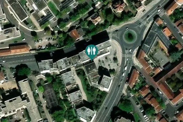 Satellite view of Rue du Tauzin 3 Toilet
