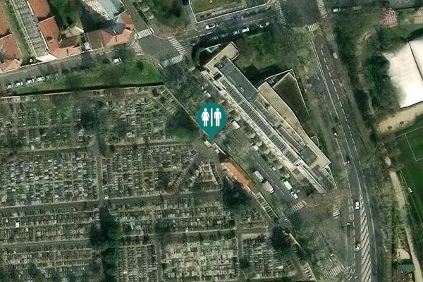Satellite view of Rond-point de la Demi-Lune Toilet