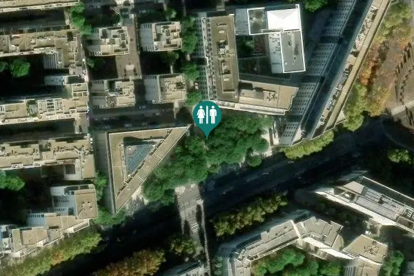 Satellite view of Place Thermidor 125 Toilet