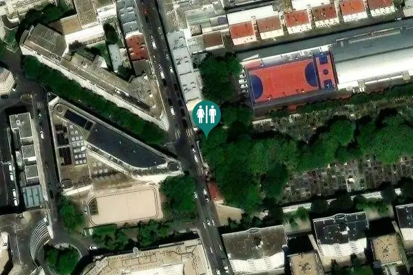 Satellite view of Rue d'Hautpoul 48 Toilet