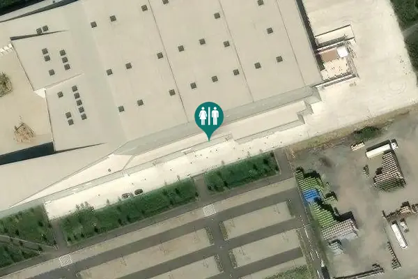 Satellite view of Place Louis de Geer 2 Toilet