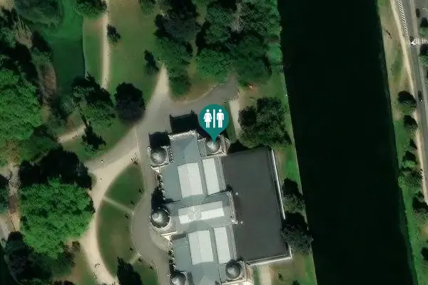 Satellite view of Parc de la Boverie 3 Toilet
