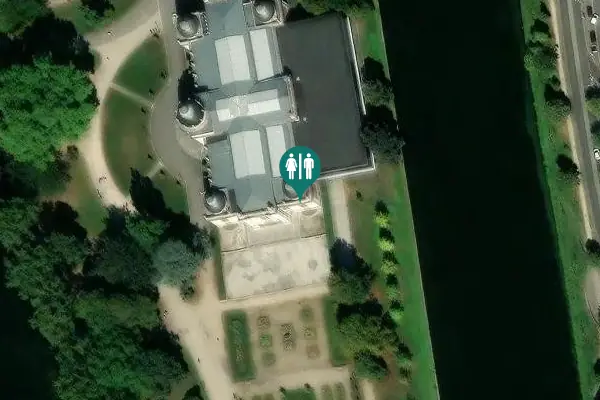 Satellite view of Parc de la Boverie 3 Toilet