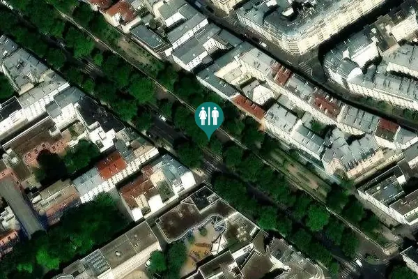 Satellite view of Avenue Daumesnil 111 Toilet