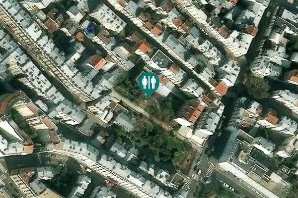 Satellite view of Rue des Thermopyles 9 Toilet