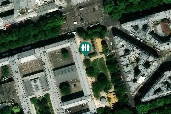 Satellite view of Place d'Anvers 3 Toilet