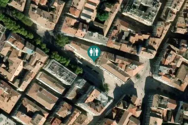 Satellite view of Rue Castilhon 13 Toilet