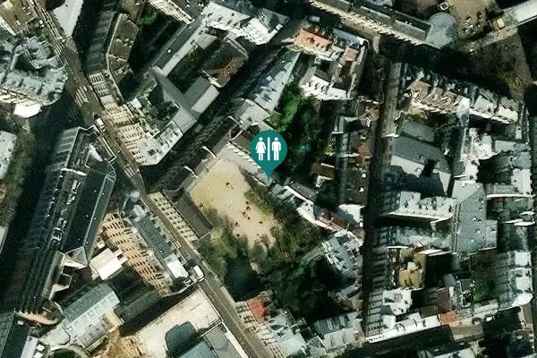 Satellite view of Rue des Irlandais 2 Toilet