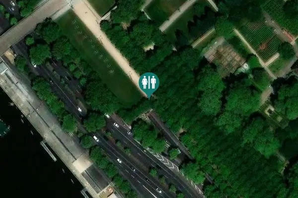 Satellite view of Quai de Bercy 208 Toilet