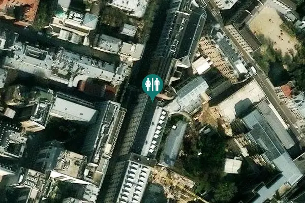 Satellite view of Rue d'Ulm 25 Toilet