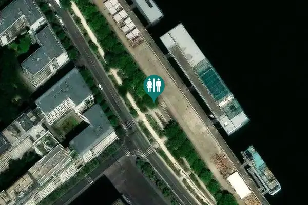 Satellite view of Port de la Gare 9 Toilet