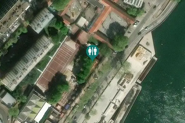 Satellite view of Quai Saint-Exupéry 6 Toilet