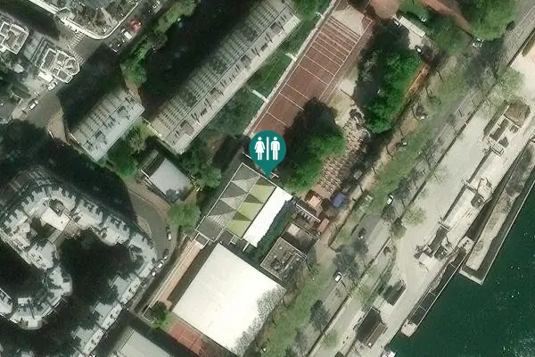 Satellite view of Quai Saint-Exupéry 12 Toilet