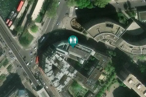 Satellite view of Rue de la Fédération Toilet
