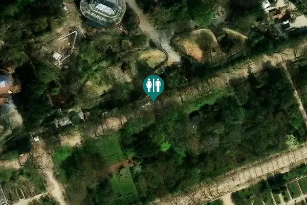 Satellite view of Allée Cuvier Toilet