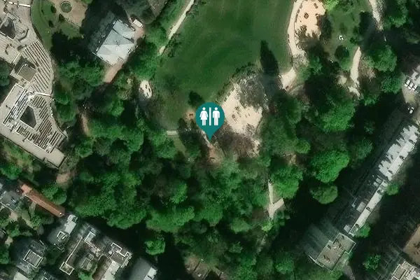 Satellite view of Rue Victorien Sardou 8 Toilet