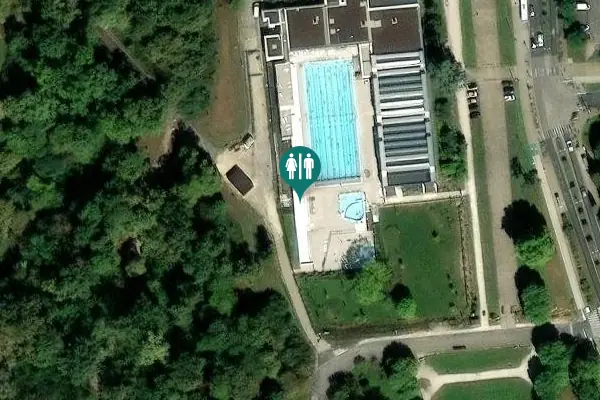 Satellite view of Rue Georges Carpentier Toilet