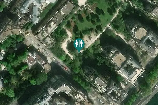 Satellite view of Rue d'Ankara 8 Toilet