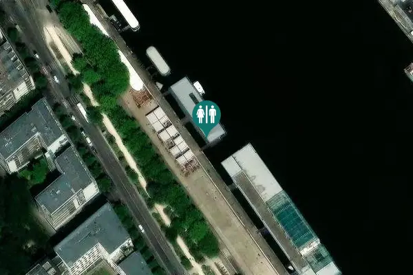 Satellite view of Port de la Gare 9 Toilet